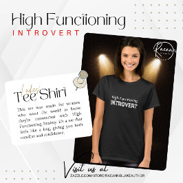 Camiseta de Introvertido de Alto Funcionamiento