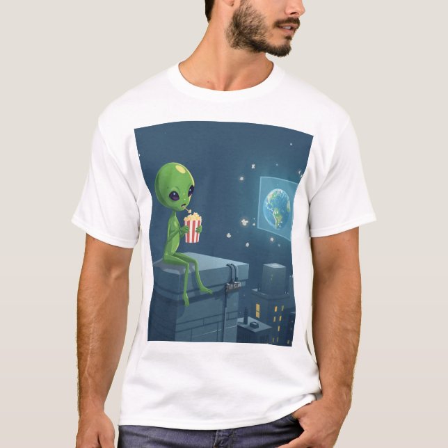 Camiseta de invasión alienígena (Anverso)