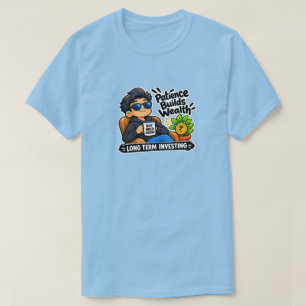 Camiseta de inversor Camiseta azul claro de inve