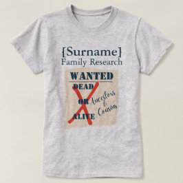 Camiseta de Investigación Familiar [Apellido] (Car