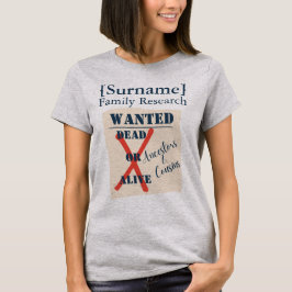 Camiseta de Investigación Familiar [Apellido] (Car