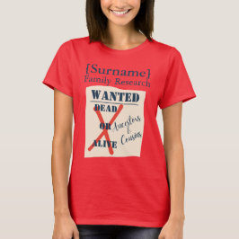 Camiseta de Investigación Familiar [Apellido] (Car