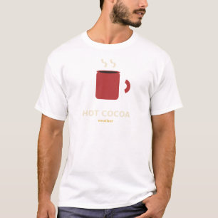 Camiseta de invierno de chocolate caliente