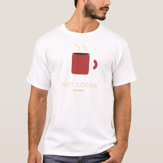 Camiseta de invierno de chocolate caliente