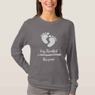 Camiseta De Invitación De Embarazo Muy Agradecida