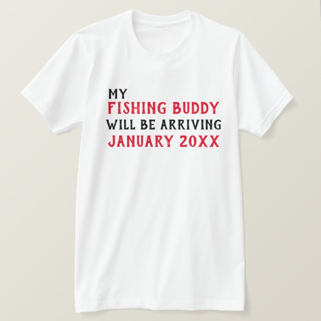 Camiseta de Invitación para bebés "Buda pescador" (Anverso del diseño)