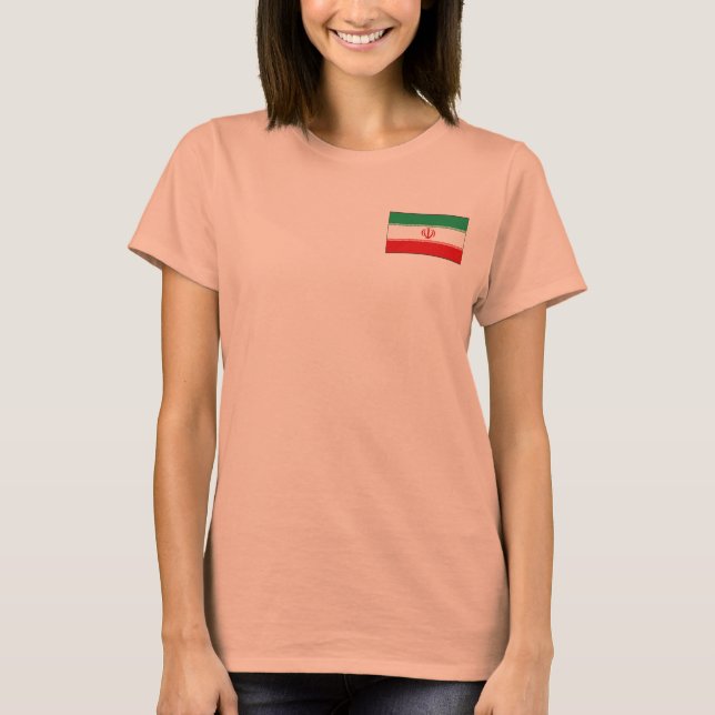 Camiseta de Irán Bandera + Mapa (Anverso)