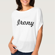 Camiseta de ironía