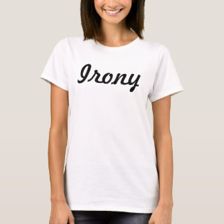 Camiseta de ironía