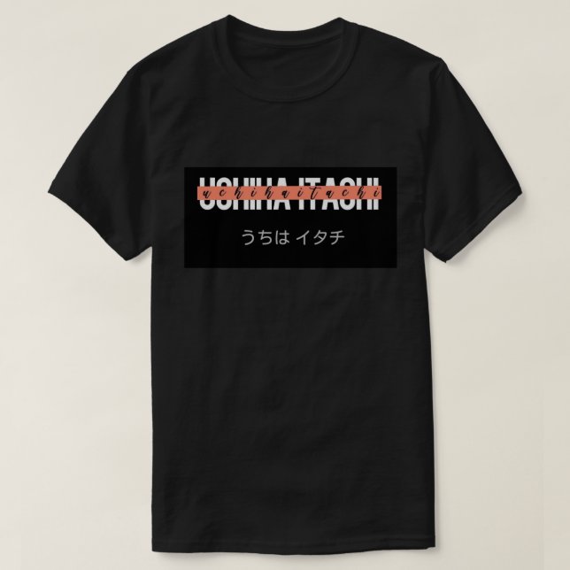 camiseta de Itachi uchiha (Diseño del anverso)