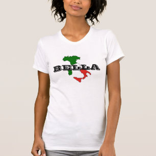 Camiseta de Italia Bella Mujer, blanca