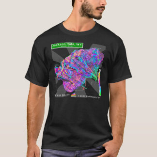 Camiseta de Jackson Hole 3dSkiMaps (oscura)