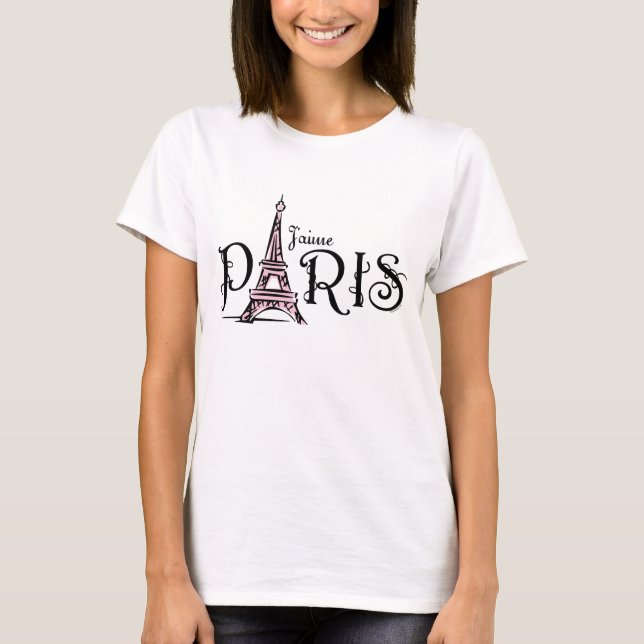 Camiseta de J'aime París (Anverso)