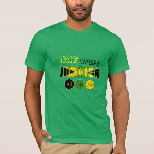 Camiseta de Jamaica de la sensación de Irie hasta (Anverso)