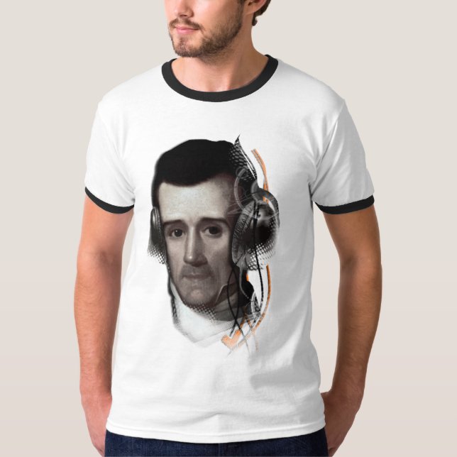 Camiseta de James K. Polk Radio (Anverso)