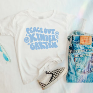Camiseta de jardín infantil en azul para niños Pea