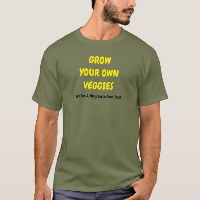 Camiseta de jardinería para hombres (Anverso)