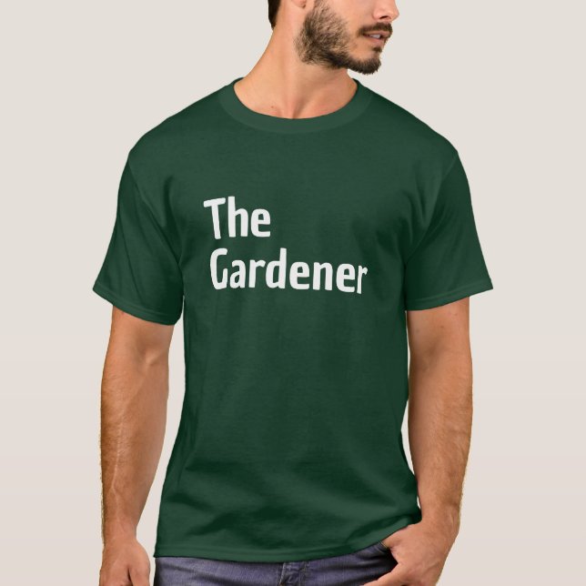 Camiseta de jardinería para hombres (Anverso)