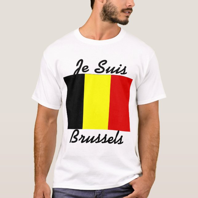 Camiseta de Je Suis Bruselas (Anverso)
