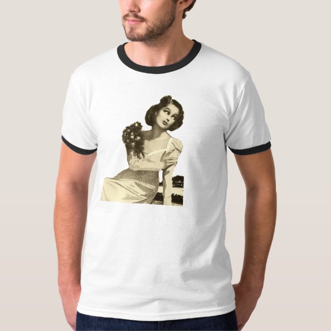 Camiseta de jengibre básica masculina (Anverso)