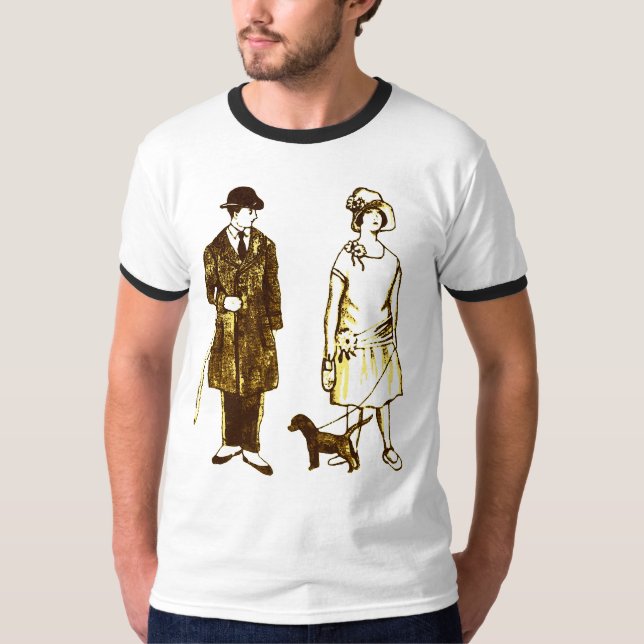 Camiseta de jengibre básica masculina (Anverso)