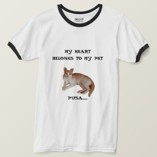 Camiseta de jengibre básica masculina con cuello d