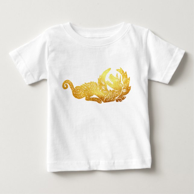 Camiseta de Jersey de Golden Dragon Baby Fine (Anverso)