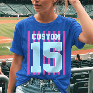 Camiseta de jersey deportivo con nombre y número p