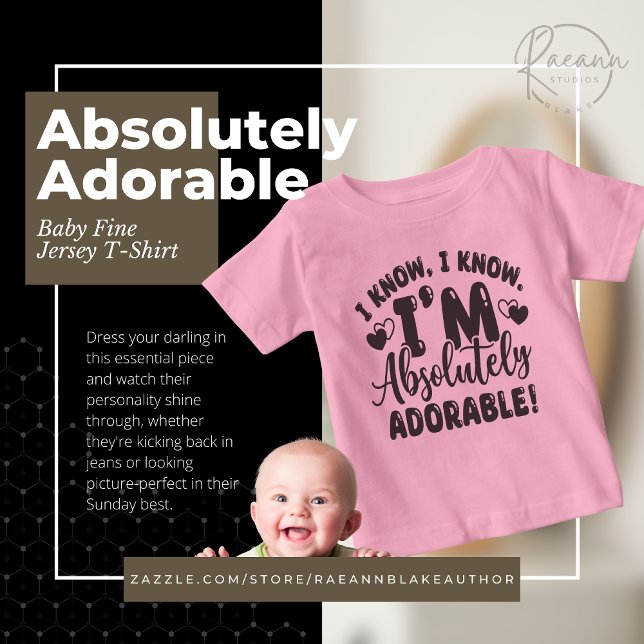 Camiseta de jersey fina Absolutely Adorable para b (Subido por el creador)