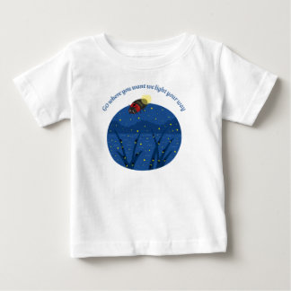 Camiseta de jersey fina para bebé con insecto luci
