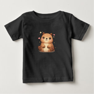 Camiseta de jersey fina para bebé de carpincho kaw