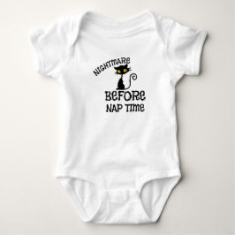 Camiseta de Jersey Fina para Bebé de Gato Negro de
