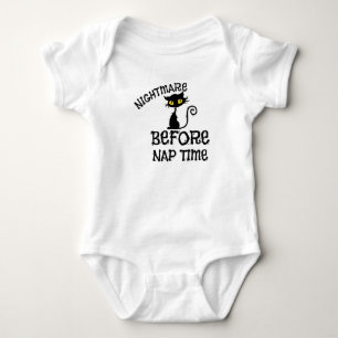 Camiseta de Jersey Fina para Bebé de Gato Negro de