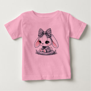 Camiseta de jersey fina para bebé dulce y linda –