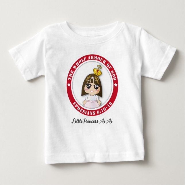 Camiseta de jersey fina para bebé Little Princess  (Anverso)