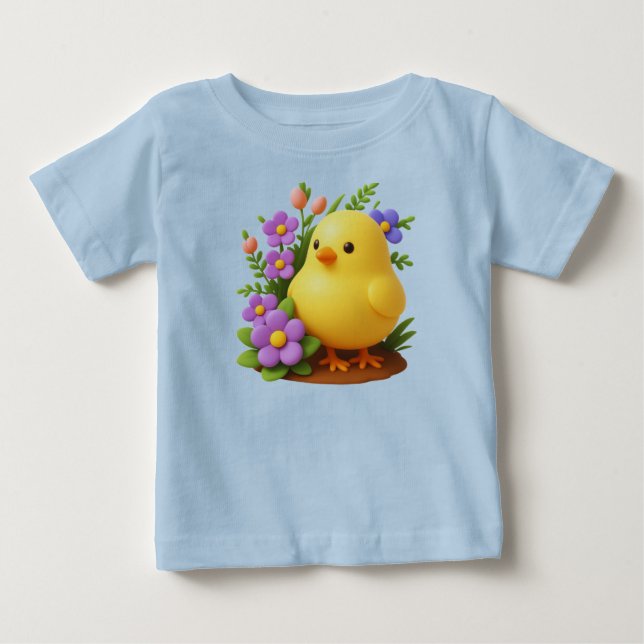 Camiseta de jersey fina para bebé premium – Cómoda (Anverso)