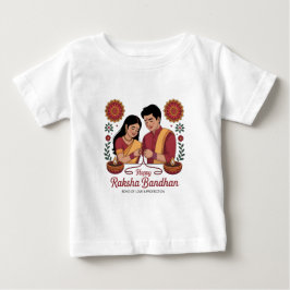 Camiseta de jersey fina para bebé Raksha Bandhan