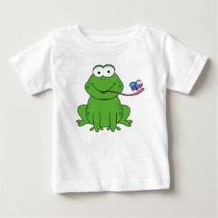 Camiseta de Jersey fina para la rana y la mosca y