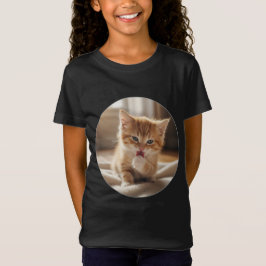 Camiseta de jersey fina para niña