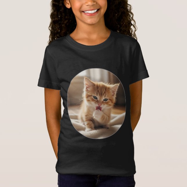 Camiseta de jersey fina para niña (Anverso)