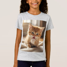 Camiseta de jersey fina para niñas
