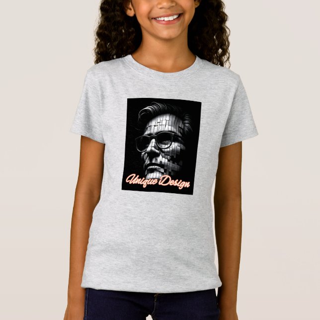 Camiseta de jersey fina para niñas (Anverso)