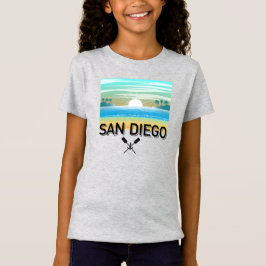Camiseta de jersey fina para niñas de San Diego De