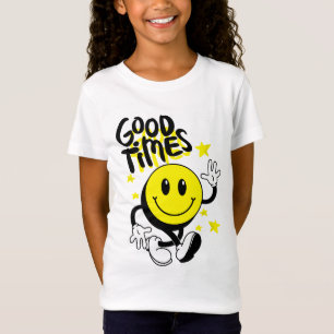 Camiseta de jersey fina para niñas 'Good Times'