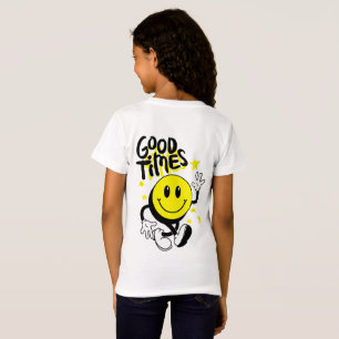 Camiseta de jersey fina para niñas 'Good Times'