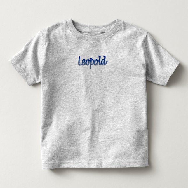 Camiseta de jersey fina para niños Leopold (Anverso)