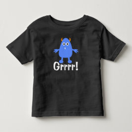 Camiseta de jersey fina para niños - Monstruo Azul