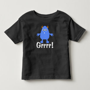 Camiseta de jersey fina para niños - Monstruo Azul