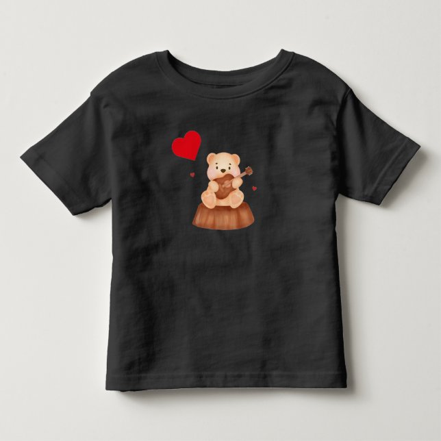 Camiseta de jersey fina para niños pequeños (Anverso)