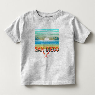 Camiseta de jersey fina para niños pequeños con di
